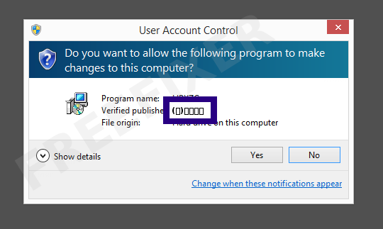 Screenshot where (주)웹플러스 appears as the verified publisher in the UAC dialog