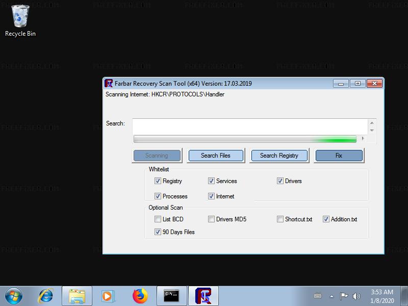 farbar recovery scan tool frst64.exe